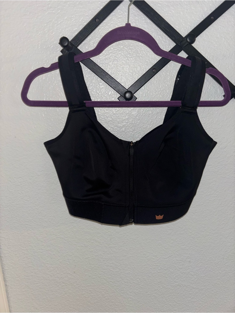 SHEFIT Flex Sports Bra Black Adjustable Zip Front Medium Impact 2X - Picture 4 of 6